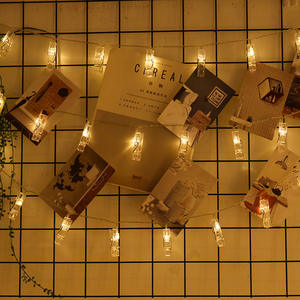 Guirnalda de luces LED creativa que funciona con pilas IP65, luz colorida con Clip para fotos para el Día de San Valentín, decoración de confesión, pared de fotos - Product Image 2