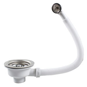 Modern Single Bowl Kitchen <strong>Sink</strong> Drain <strong>Strainer</strong> 110/114mm Stainless Steel <strong>with</strong> Plastic Design for Draining - Product Image 4