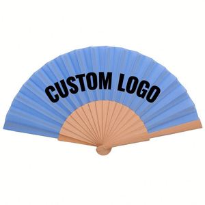 Custom Printed Decorative Hand Fan Foldable Style for Wedding Party Festival Events Home Decor and Promotional <b>Gifts</b> - Product Image 1