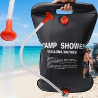 Chauffe-eau solaire portable pliable en PVC Baolong Custom 20L pour le camping en plein air et la sécurité avec sac de chauffage