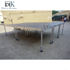 Scène de scène en aluminium à quatre pieds antidérapante, hauteur réglable, vente de scène - Product Image 3