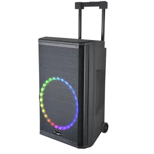 Altavoz de karaoke JB L srx 715 de 15 pulgadas, alta calidad, color azul, con micrófono inalámbrico