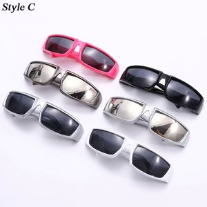 Lunettes de soleil sportives uniques pour hommes et femmes, protection UV400, style punk Kardashian, vente en gros, prix usine 2022 - Product Image 5