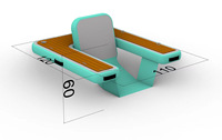 Chaise gonflable, point de goutte d'eau, plate-forme flottante, balançoire, canapé