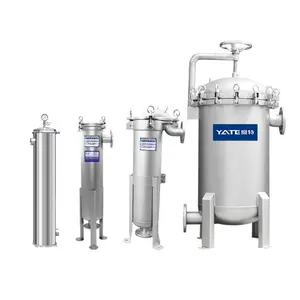 chemicals/syrup/water filtration stainless steel multi single bag filter housing machine