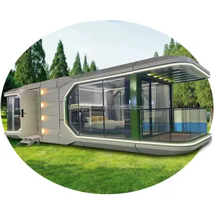 Complete Room Mobile Capsule Container Prefab House Modular Hotel Container House