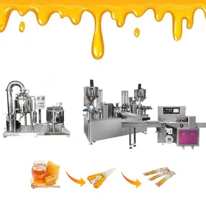 Fabrieksprijs Honing Lepel Buis Vulling Afdichting Sachet Verpakkingsmachine Honing Automatische Honing Extractor Verwerking Productielijn