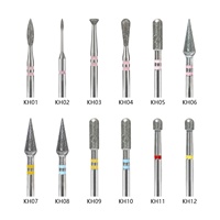 Embouts de lime à ongles en acier au tungstène et diamant, style russe, pour prétraitement et élimination des cuticules, outils de beauté des ongles pour perceuse à ongles