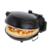 Machine à pizza domestique multifonctionnelle électrique en acier inoxydable NFS personnalisée 1200W 12 pouces à chauffage rapide pour la maison