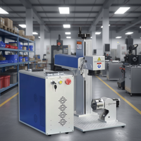 Machine de marquage laser à fibre haute précision, refroidie par air, CNC de table, 50W, système de gravure facile à utiliser pour le métal, la pierre et le miroir