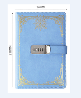 Carnet à mot de passe A5 au design haut de gamme et tendance, fabriqué en cuir PU, pages en papier rigide. Personnalisable. Achat en gros disponible