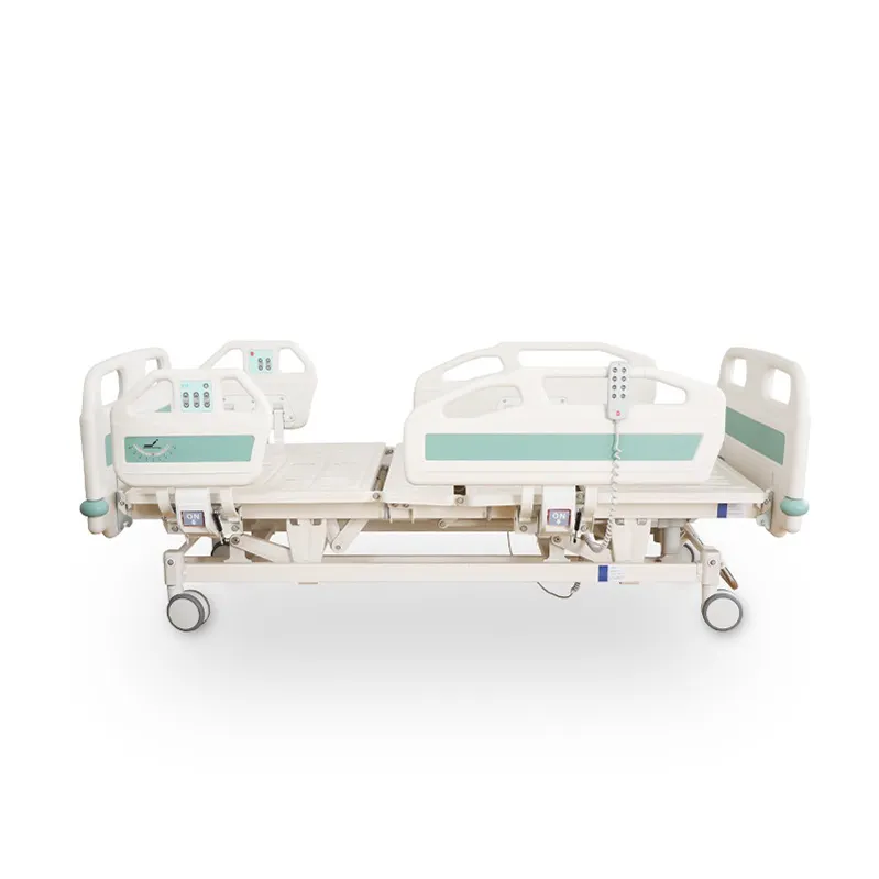 Multi Purpose nursing 3 function home electric medical bed Clinic Patient Bed Electric ICU Hospital Bed with Wheels