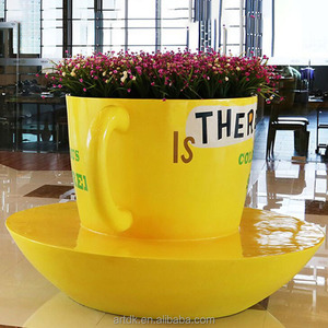 Y231 Maceta Decorativa Grande con Forma de Taza, Banco de Diseño Artístico Moderno para Museo de Arte, Decoración de Interiores, Silla de Descanso - Product Image 1