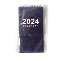 Calendrier de bureau personnalisé CMJN 365 jours spirale mensuelle non datée avec support pour soins personnels Calendrier de table à rabat