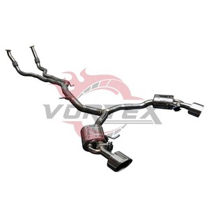 ท่อไอเสียแบบ Catback สเตนเลสสตีล Vortex Bolt-on พร้อมท่อหน้า สำหรับ Audi RS5 B9 2.9T ปี 2019-2025 แบบมีวาล์ว - Product Image 6