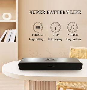 Barre de son 3D Surround Bluetooth 5.0, haut-parleurs d'ordinateur stéréo avec caisson de basses pour ordinateur portable, PC, home cinéma, TV, haut-parleur auxiliaire - Product Image 5