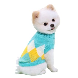 Petautumnand Winter Knitted <span class=keywords><strong>Sweater</strong></span> Grosso Quente Pequeno e Médio porte DogTeddy Pomeranian cat Papai Noel Verde Mochila Roupas - Product Image 5