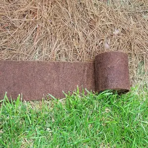 Estera de control de malezas de lino de yute descomponible agrícola tela de paisaje de jardín no tejida cubierta de suelo estera de disco de control de malezas de fibra de coco