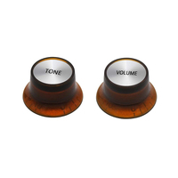 Boutons de commande pour guitare électrique et basse, réflecteurs type Top Hat, pour réglage de vitesse, volume, tonalité et effets AMP, avec dessus argenté