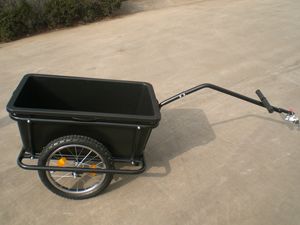 Özelleştirilebilir çelik katlanabilir bisiklet kargo sepeti tekerlekli konteyner yapısı dayanıklı kauçuk Metal OEM desteklenen bisiklet römorku bagaj - Product Image 4