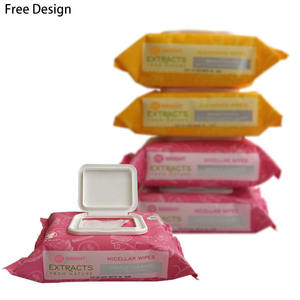 Lingettes démaquillantes à l'huile d'arbre à thé et à l'hamamamamélis, nettoyantes en profondeur pour femmes adultes, Non tissées, 40g/m2, OEM et ODM - Product Image 2