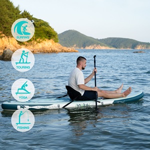 Funwater <span class=keywords><strong>บอร์ด</strong></span>พายเรือแบบสีเขียว10'6<span class=keywords><strong>ซับ</strong></span>แพดเดิลบอร์ด - Product Image 6