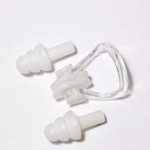 Ensemble de bouchons d'oreilles et pince-nez en silicone, matériel de natation et de plongée, pour enfants et adultes, étanches - Product Image 4