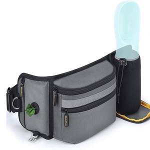 Outdoors Latest Hands Free Dual Padded <b>Dog</b> Leash Zipper <b>Pouch</b> Pet <b>Training</b> Bag Walking Running Pet <b>Training</b> Food Waist Bag - Product Image 1