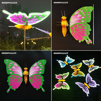 Momovalley Guirlande lumineuse LED multicolore en forme de papillon, étanche, à suspendre pour arbre, jardin, mariage, Thanksgiving, festival, aménagement paysager