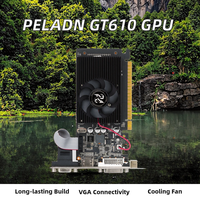 Meilleur prix PCI Express GT610 2 Go DDR3 VGA carte graphique nouveau ventilateur de carte graphique PC 64 bits meilleur prix pour GeForce GT610 35W"