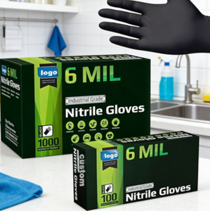 Gants industriels <span class=keywords><strong>en</strong></span> nitrile jetables de 6 mil avec surface texturée pour les mécaniciens et les techniciens <span class=keywords><strong>en</strong></span> réparation <span class=keywords><strong>électronique</strong></span> - Product Image 3