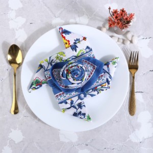 Servilletas de Tela para Cena, Mezcla de Algodón y Lino, Paquete de 12, Calidad Premium Natural, Esquinas Reforzadas para Uso Diario - Product Image 4