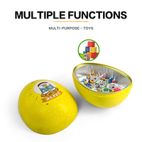 Boîte en métal JYB multifonctionnelle personnalisée en forme d'œuf de canard de dessin animé, emballage cadeau, boîte en métal pour chocolat, bonbons, nourriture, boîte en métal pour enfants