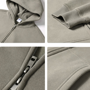 Logotipo personalizado Sudadera con capucha Algodón Invierno Ajuste suelto Cuello con capucha Impresión digital Patrón sólido - Product Image 3