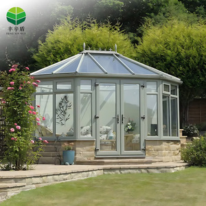 Serre de jardin en verre commerciale, mini serre de jardin en verre, serre extérieure en métal et aluminium, serre utilisée à vendre - Product Image 5