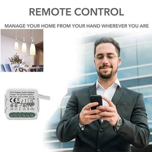 Glomarket-Módulo de interruptor inteligente, interruptor de 1/2/<span class=keywords><strong>3</strong></span>/4 entradas, Tuya, Zigbee /<span class=keywords><strong>WIFI</strong></span>, con Control de voz de <span class=keywords><strong>Google</strong></span> Home y Alexa - Product Image 5
