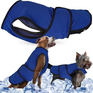 Gilet rafraîchissant avancé pour chien, compatible avec les packs de glace évaporatifs, en maille respirante, équipement d'été pour animaux de compagnie pour la marche en extérieur, la randonnée et les voyages - Product Image 3