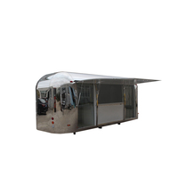 Remorque alimentaire mobile multifonctionnelle pour barbecue et en-cas, chariot de vente ambulant extérieur pour glaces et boissons