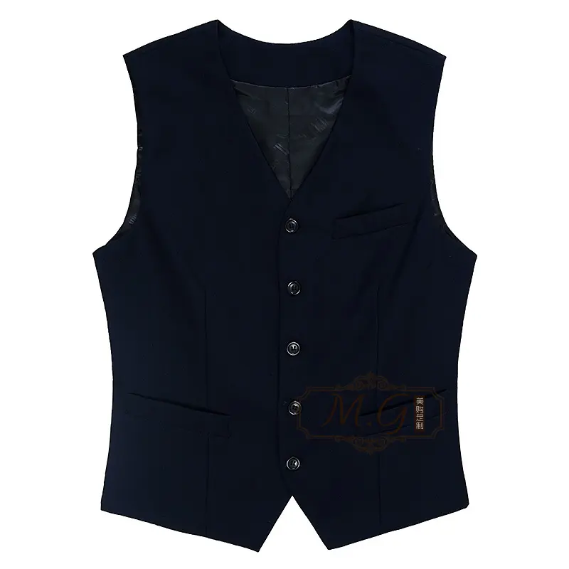 Custom Ober Vest Bar Receptie Party Restaurant Hotel Werk Uniform Receptioniste Vest Unisex