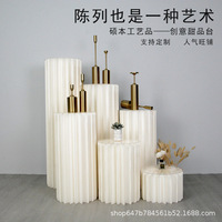 Accessoires de mariage, colonne pliante en papier, table à dessert, décoration, présentoir à fleurs, supports à cylindre pour centres de table de fête