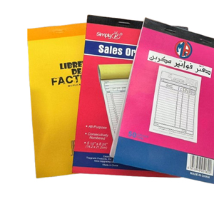 Service d'impression personnalisé A4, papier duplicata 80 g/m², reçus bilingues arabe-anglais en <span class=keywords><strong>2</strong></span> parties, formulaires, documents, carnets de factures pour entreprises - Product Image 1