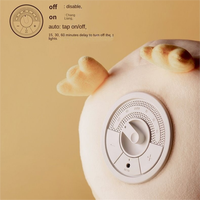 Nouveaux produits explosifs mignon bébé oreiller de couchage lampe à LED blanc peluche veilleuse jouet