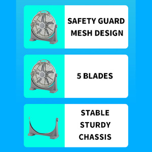 Ce chứng nhận 20-inch tốc độ cao điện tầng fan mạnh mẽ công nghiệp thông gió cơ thể nhựa cho nhà xe RV sử dụng ngoài trời - Product Image 3