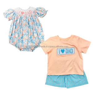 Nuevo Diseño de Moda, Pelele de Manga Corta con Estampado de Conejitos de Pascua para Bebés Niñas y Niños - Product Image 2