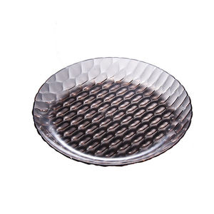 Nordic Gold Plastic Fruit Platter Round Transparent Party Serving Dish Dishes & Plates - Product Image 5