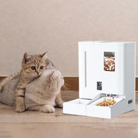 Distributeur automatique de nourriture pour animaux de compagnie intelligent avec caméra WiFi 2K, enregistrement vidéo, contrôle à distance par application, alimentation programmée par portions pour chiens et chats