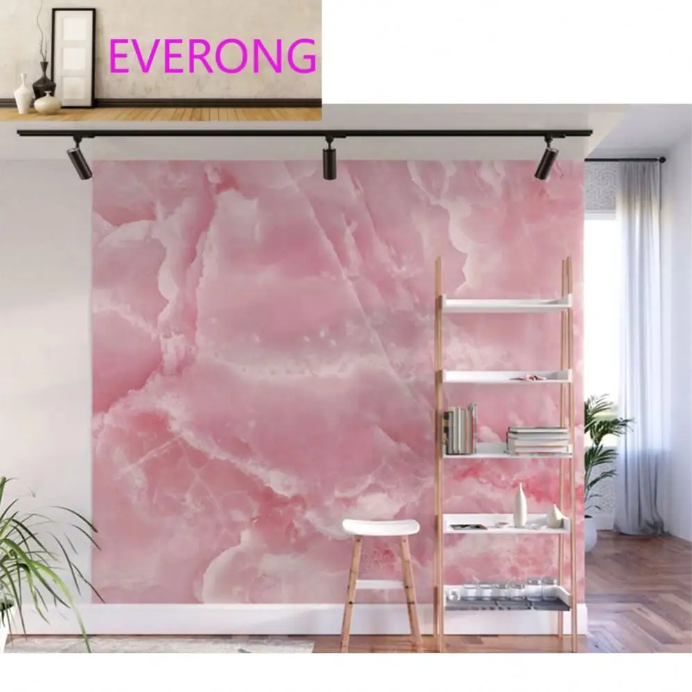 Hot Selling 2023 Home Design Natural Stone Pink Onyx Jade Marble Slab Wall Tile For Living Room