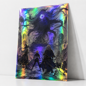 Poster Artistico Personalizzato Premium con Stampa Olografica Anime/Manga, Illustrazione Metallica Olografica, Poster da Collezione Fanart - Product Image 1