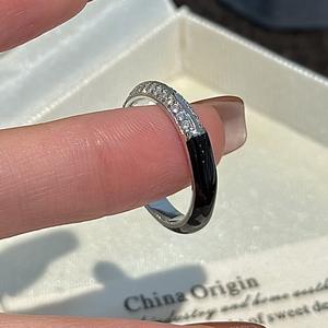 Anillo de Plata de Ley S925 con Circonita en Gel, Diseño de Nicho con Incrustaciones de Garras, Estilo Simple, Moderno, Medieval, Vintage, Geométrico y Abierto - Product Image 4