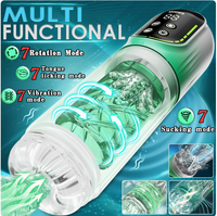 Godet de masturbation intelligent pour homme adulte en TPE, jouet sexuel vibrant et sonore avec fonctions douces pour hommes